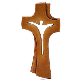 Kreuz Betlehem Ahornholz braunfarbig