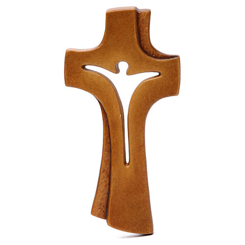 Kreuz Betlehem Ahornholz braunfarbig 1