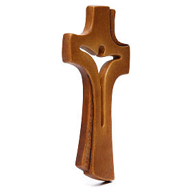Cruz Belén madera arce varios colores marrón