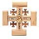 Cross Jerusalem olive wood from Palestine G.B.O.H. 12,5cm s1