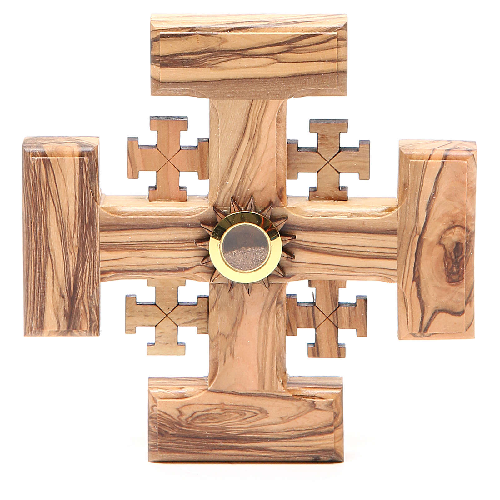 Cross Jerusalem olive wood from Palestine 12,5cm online sales on