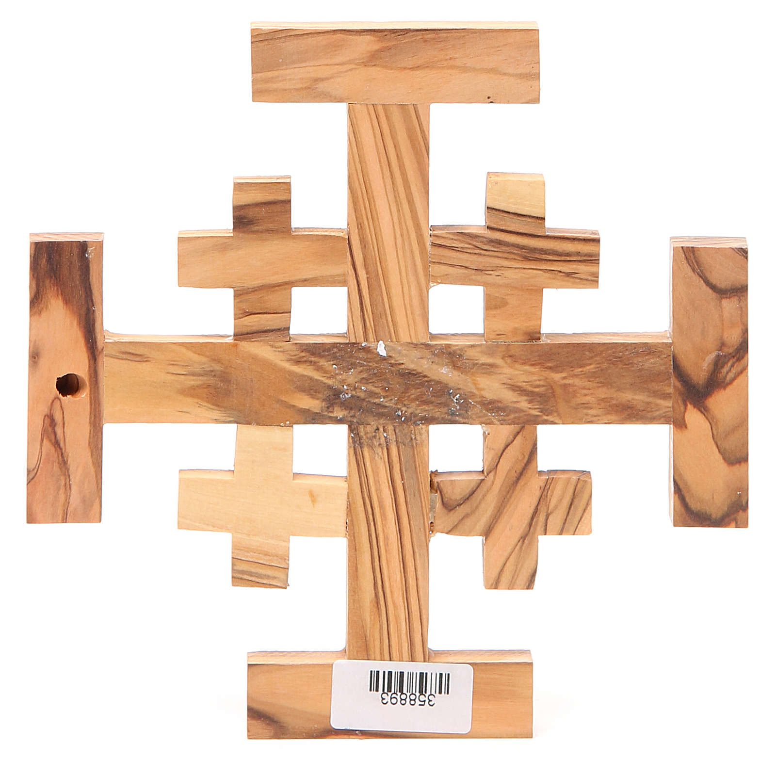 Cruz de madera de olivo para colgar en la pared 25,4 cm de alto de Tierra Santa