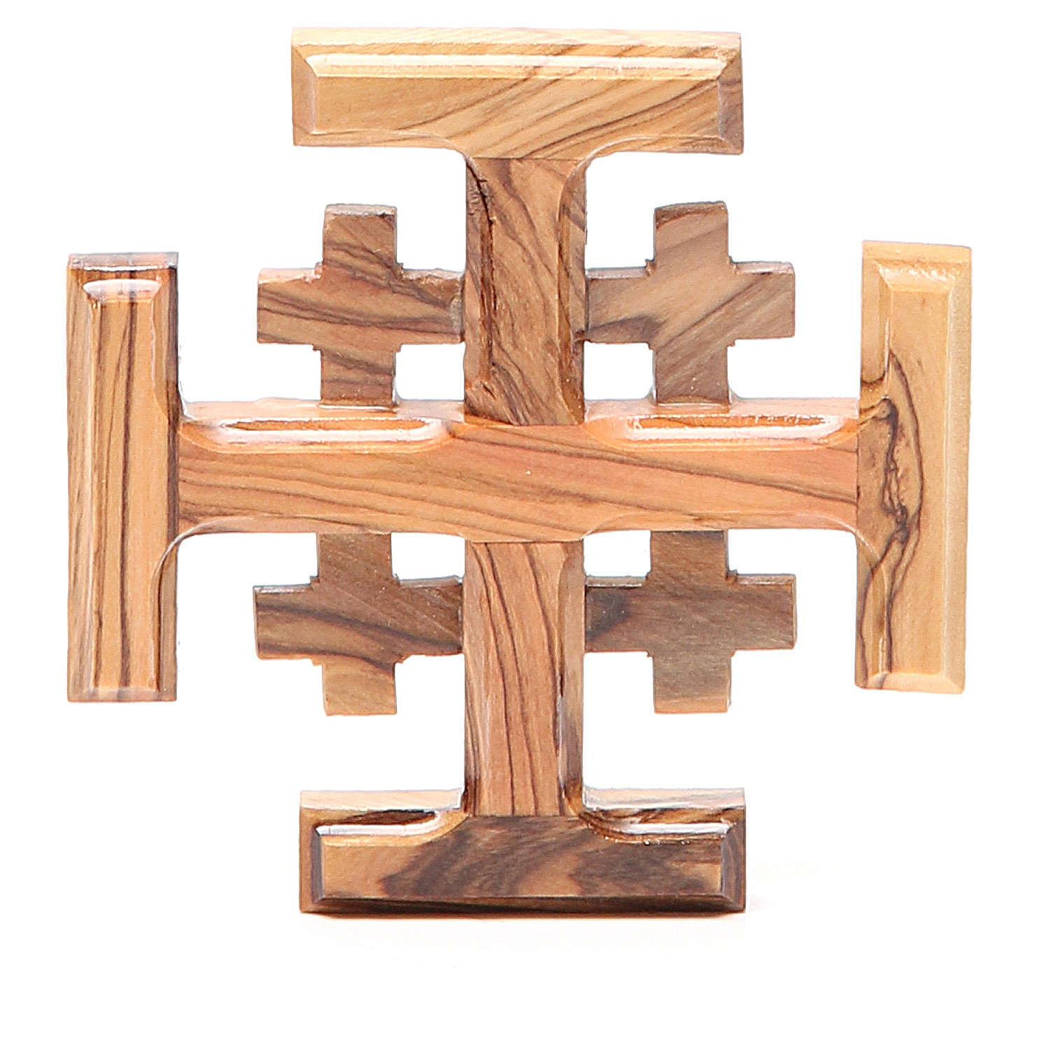 Jerusalem Kreuz Olivenholz aus heiligen Land 8cm Online Verfauf auf