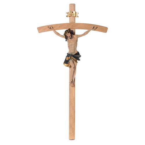 Crucifix measuring 75cm in resin and wood 1