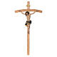 Crucifix measuring 75cm in resin and wood s1