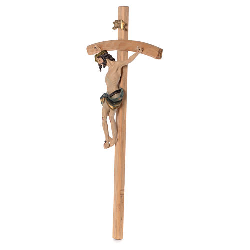 Crucifixo 75 cm em resina e madeira 2