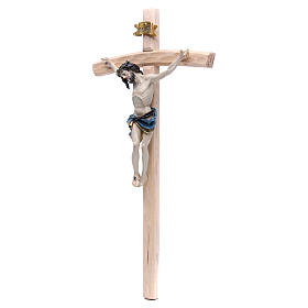 Crucifix measuring 55cm in resin and wood