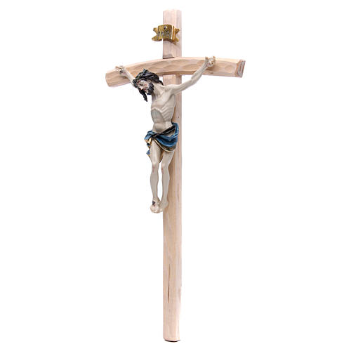 Crucifix 55 cm en résine et bois 2