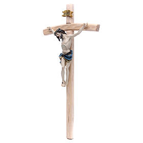 Crucifixo 55 cm em resina e madeira
