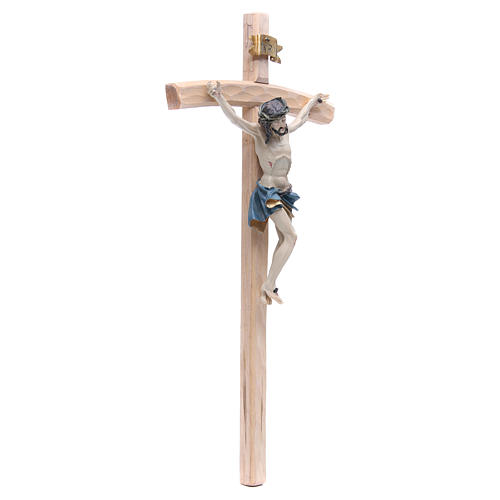 Crucifixo 55 cm em resina e madeira 3
