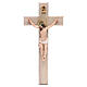 Crucifix 30 cm résine et croix bois s1