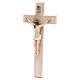 Crucifix 30 cm résine et croix bois s2