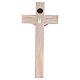 Crucifix 30 cm résine et croix bois s4