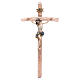 Crucifixo 25 cm resina e madeira s1