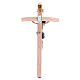 Crucifixo 25 cm resina e madeira s2