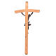 Crucifix measuring 55cm in wood and bronze effect resin s3