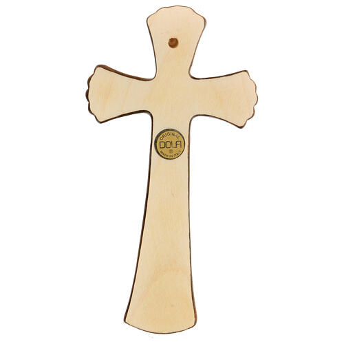 Bethléem cross in painted maple wood 4