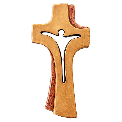 Bethléem cross in painted maple wood, different colours 1