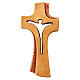 Bethléem cross in painted maple wood, different colours s1