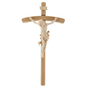 Crucifix Léonard croix courbée naturelle