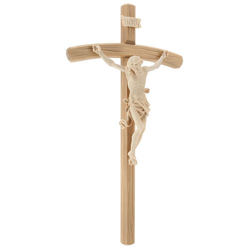 Crucifix Léonard croix courbée naturelle 4
