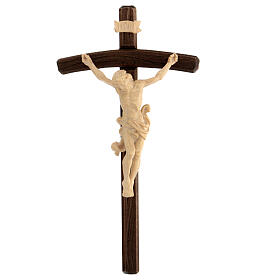 Crocefisso Leonardo croce curva brunito