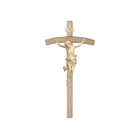 Crucifix curved cross wax golden thread Leonardo