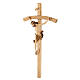 Crucifix with curved cross burnished three colours Leonardo s4