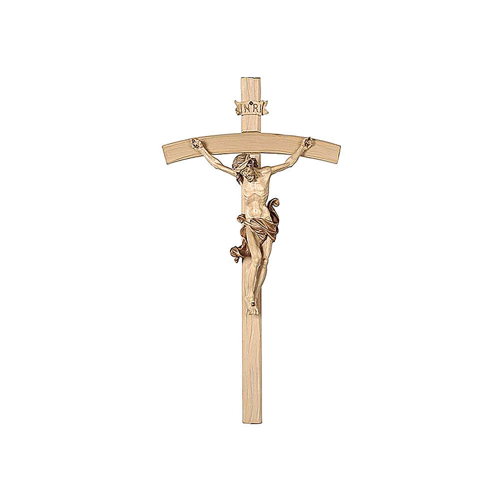 crucifix-with-curved-cross-burnished-three-colours-leonardo-online