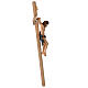 Crucifijo cuerpo Cristo coloreado modelo Leonardo y cruz curva s8