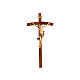 Krucyfiks i Ciało Chrystusa malowane, model Leonardo, krzyż wygięte ramiona s1