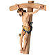 Crucifixo corpo Cristo corado modelo Leonardo e cruz curva s4