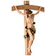 Crucifixo corpo Cristo corado modelo Leonardo e cruz curva s6