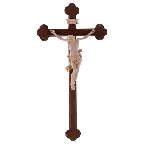 Crucifix in natural and burnished wood, Leonardo 1