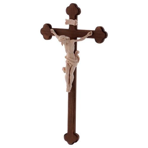 Crucifix in natural and burnished wood, Leonardo 3