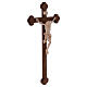 Crucifix in natural and burnished wood, Leonardo s4