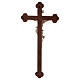 Crucifix in natural and burnished wood, Leonardo s5