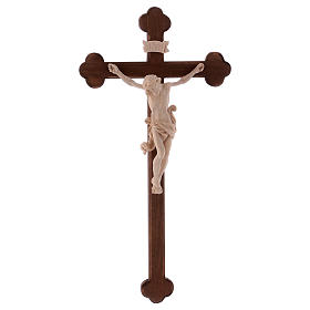 Christ Léonard naturel et croix brunie baroque