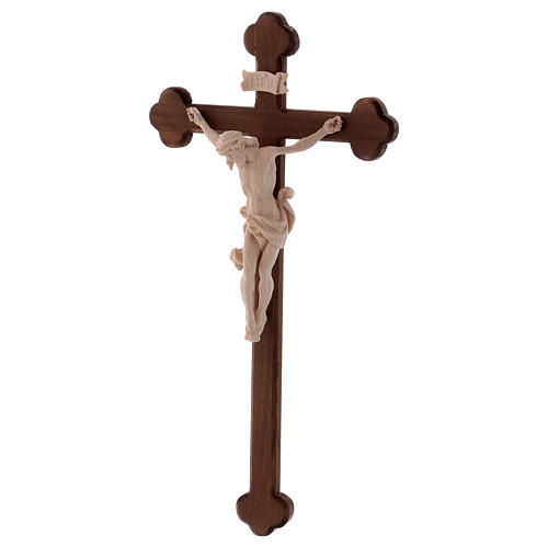 Christ Léonard naturel et croix brunie baroque 3