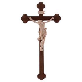Cristo Leonardo natural e cruz brunida barroca