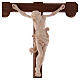 Cristo Leonardo natural e cruz brunida barroca s2