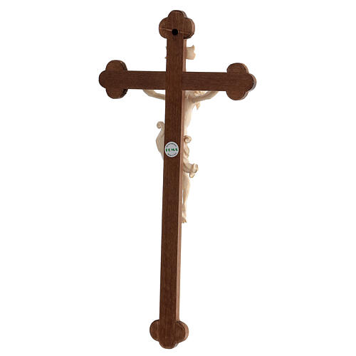 Leonardo crucifix with Baroque cross burnished in colourless wax and gold thread 5