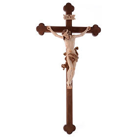 Leonardo crucifix with Baroque cross burnished in 3 colours