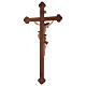 Leonardo crucifix with Baroque cross burnished in 3 colours s5