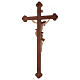 Crucifixo Leonardo cruz brunida barroca brunido 3 tons s5