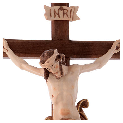 Leonardo crucifix with Baroque cross burnished in 3 colours 2