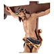 Crucifix coloré Léonard croix baroque brunie s2