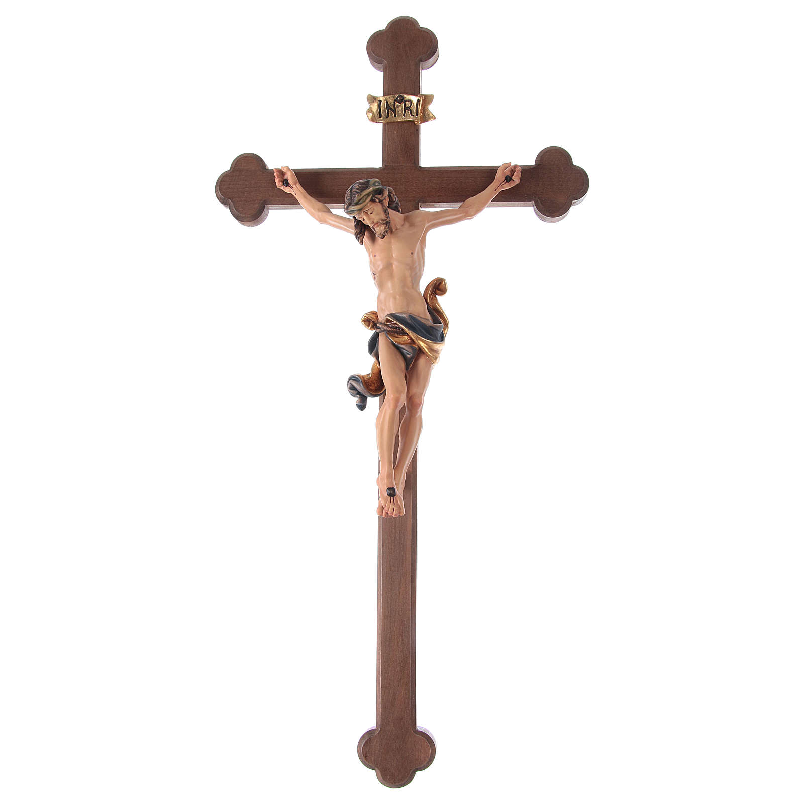 Leonardo crucifix coloured with Baroque burnished cross | online sales ...