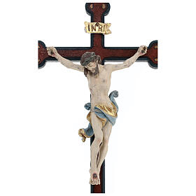 Crocefisso Leonardo oro zecchino croce barocca antichizzata