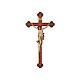 Crucifix coloré Léonard croix or baroque s1